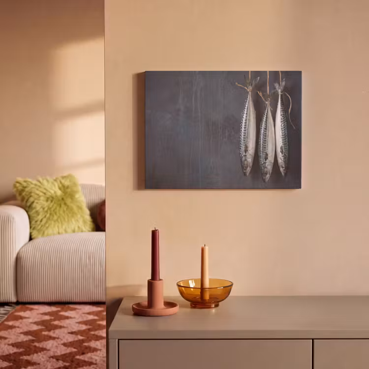 Acoustic Panel - Three Fish - Rope - Drie vissen - Touw PET vilt klein