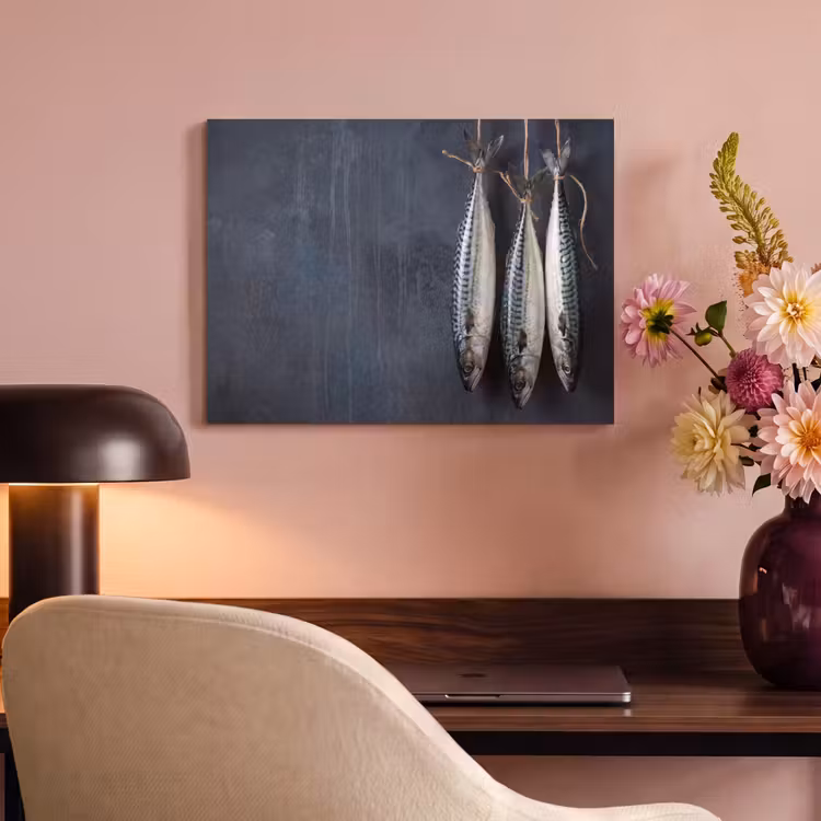 Acoustic Panel - Three Fish - Rope - Drie vissen - Touw PET vilt klein