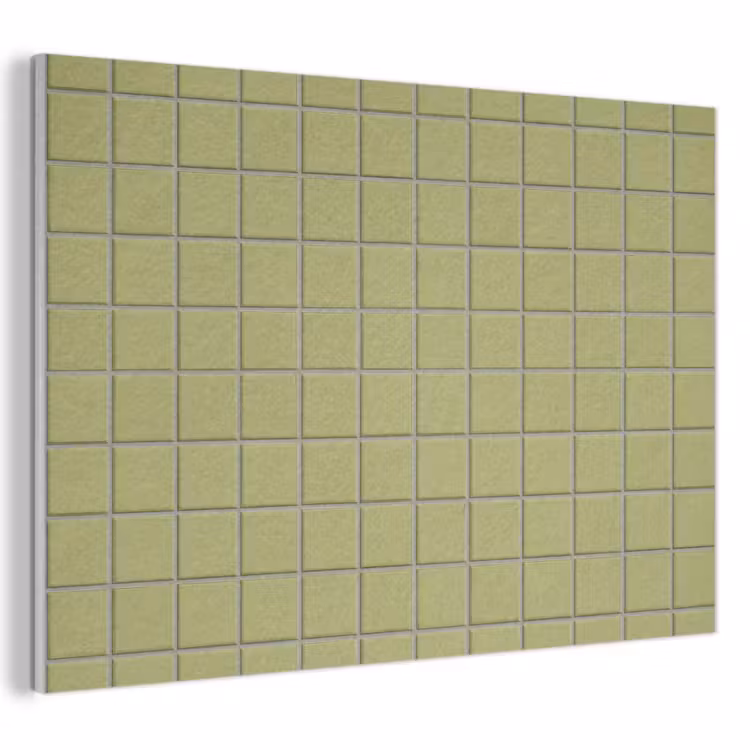 Tegel - Patroon - Olijfgroen PET vilt klein 837 -3d