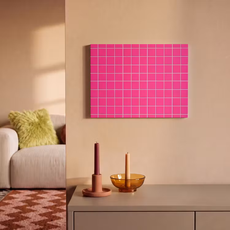 Tegels - Vierkant - Fuchsia PET vilt klein 837 -sfeer1