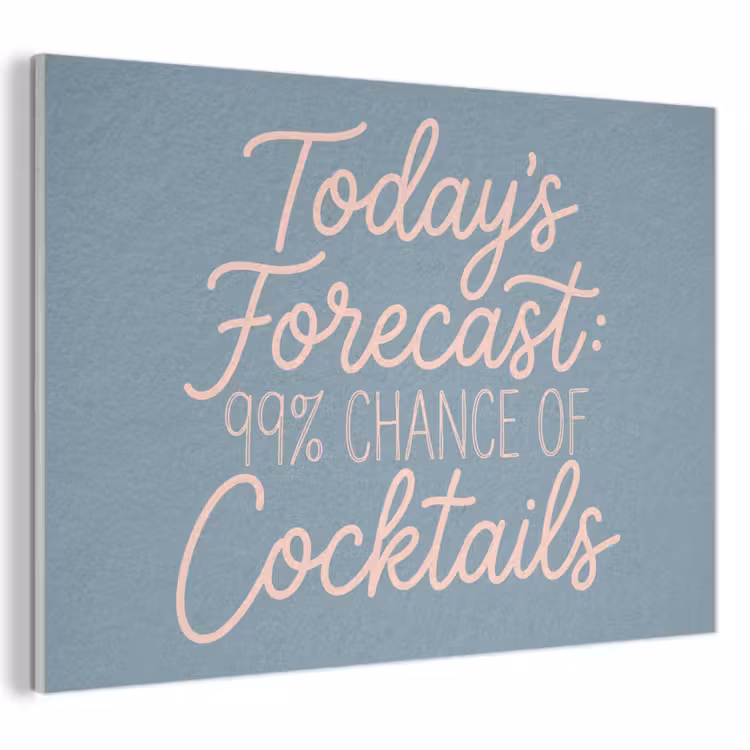 Today's Forecast - Cocktails - Blauw PET vilt klein -3d