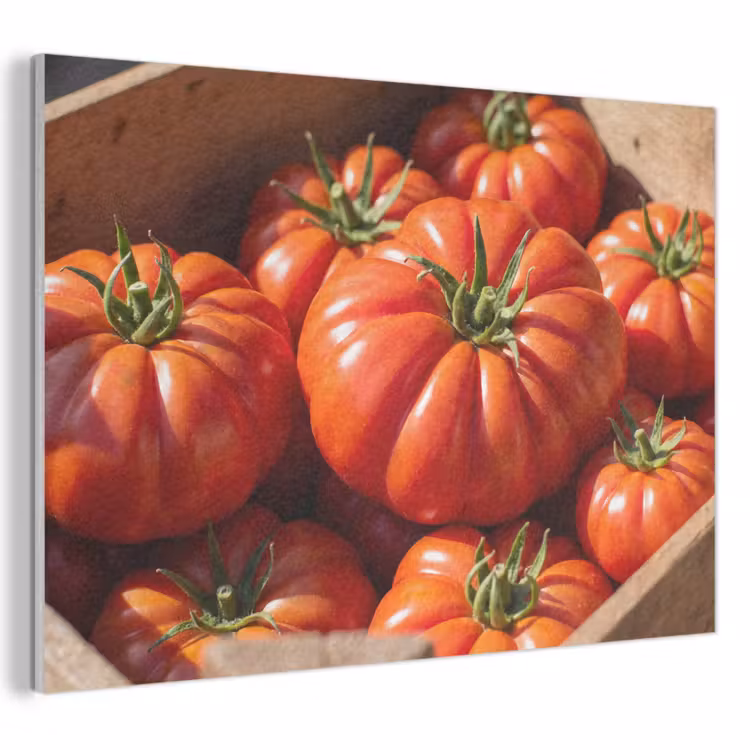 Acoustic Panel - Tomato - Wooden - Crate - Tomaat - Houten - Kist PET vilt klein