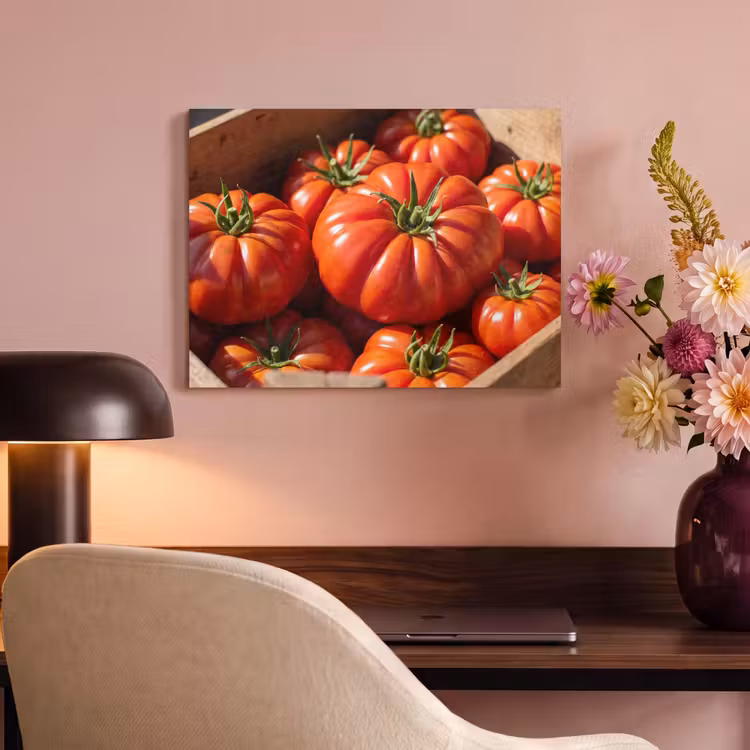 Acoustic Panel - Tomato - Wooden - Crate - Tomaat - Houten - Kist PET vilt klein