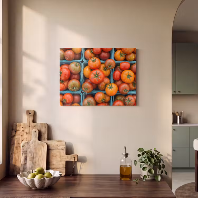 Acoustic Panel - Tomatoes - Food - Colorful - Tomaten - Eten - Kleurrijk PET vilt klein