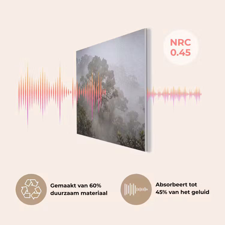 Boom - Mistig - Bos - Groen - Natuur PET vilt klein -USP_NL