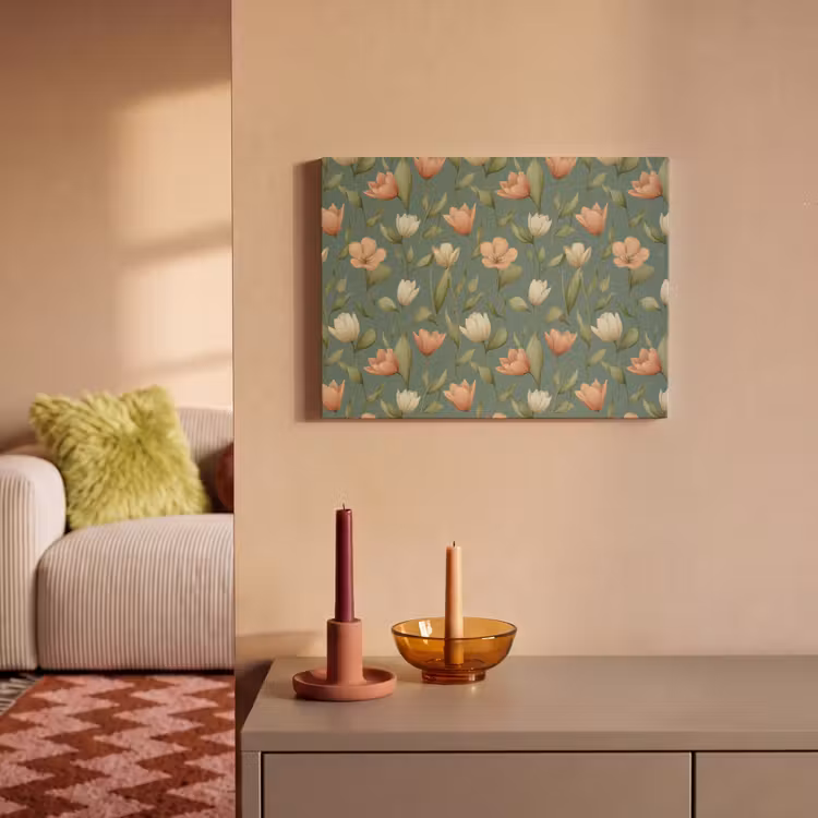 Tulpen - Botanisch - Groen PET vilt klein 837 -sfeer1