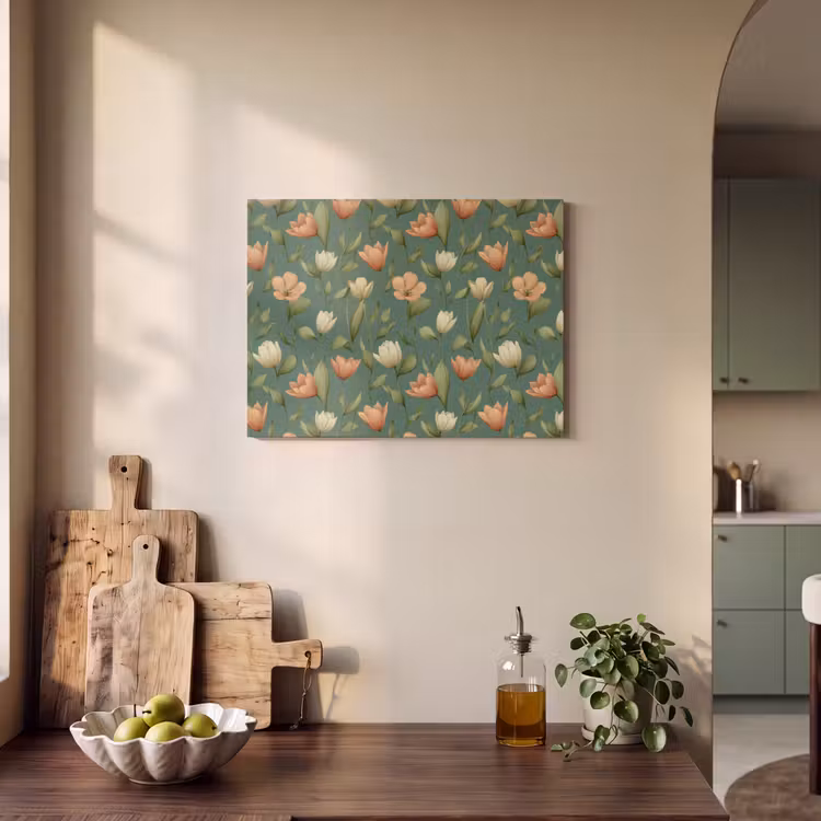 Tulpen - Botanisch - Groen PET vilt klein 837 -sfeer2