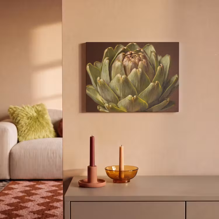 Acoustic Panel - Vegetable - Artichoke - Green - Groente - Artisjok - Groen PET vilt klein