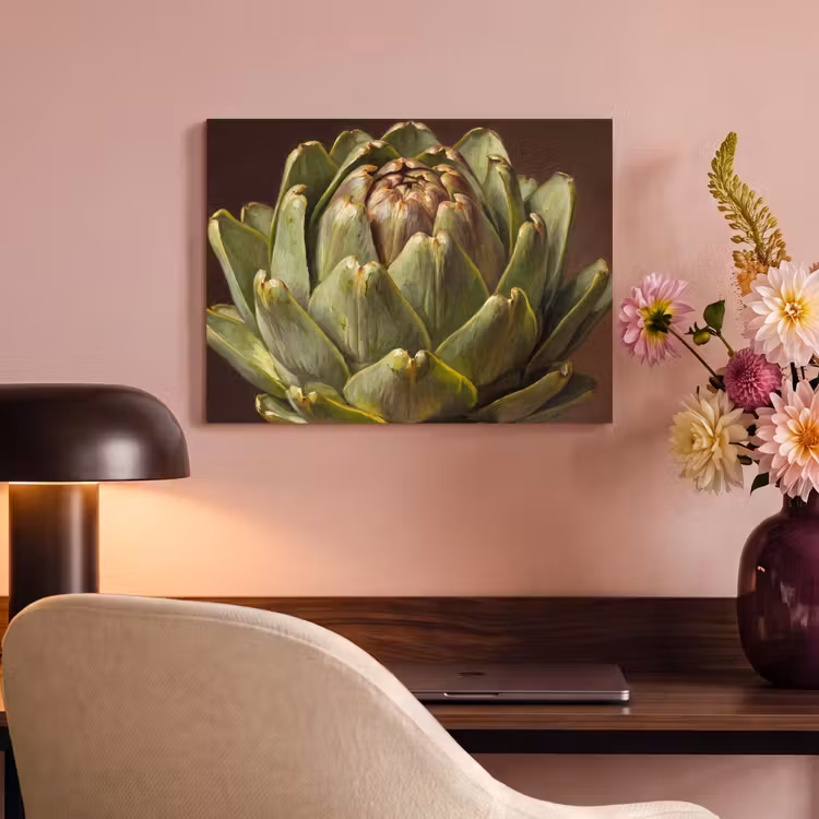 Acoustic Panel - Vegetable - Artichoke - Green - Groente - Artisjok - Groen PET vilt klein
