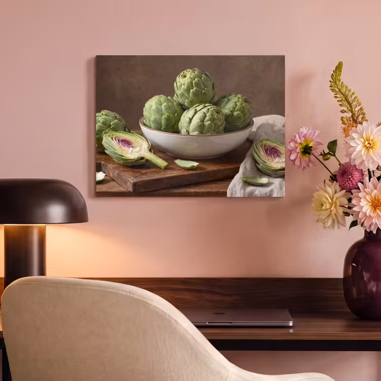 Acoustic Panel - Vegetables - Artichoke - Kitchen - Groenten - Artisjok - Keuken PET vilt klein
