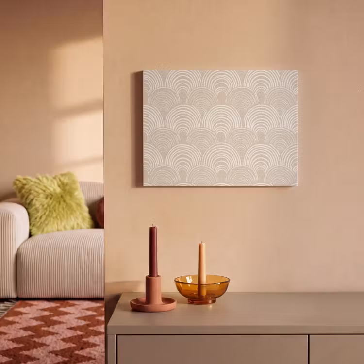 Golven - Structuur - Beige PET vilt klein 837 -sfeer1