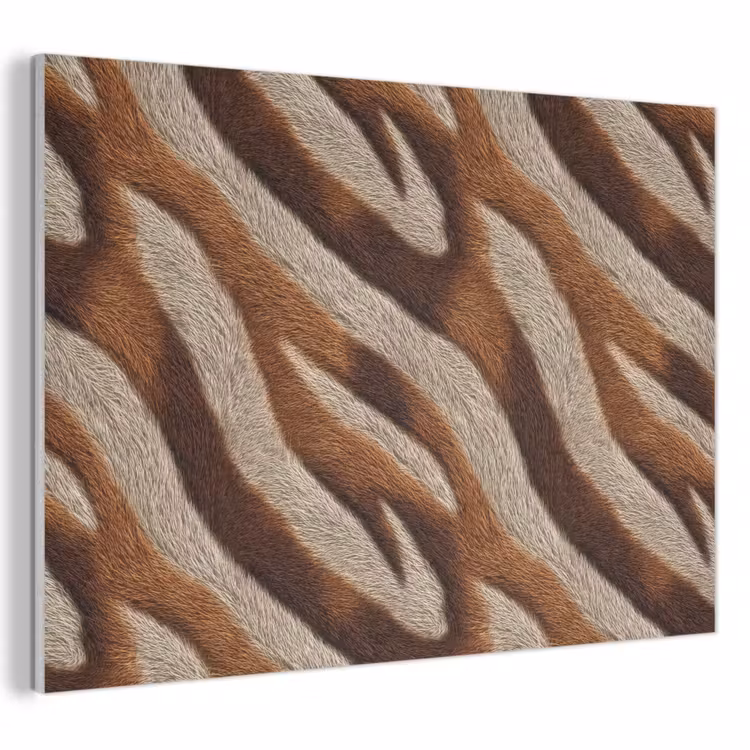 Zebra - Bruin - Patroon PET vilt klein 837 -3d