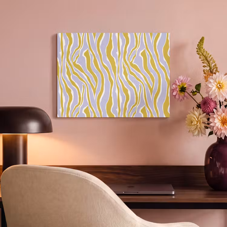 Zebra - Modern - Meerkleurig PET vilt klein 837 -sfeer3