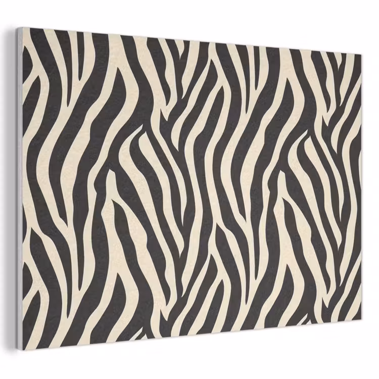 Zebra - Print - Klassiek - Zwart PET vilt klein 837 -3d