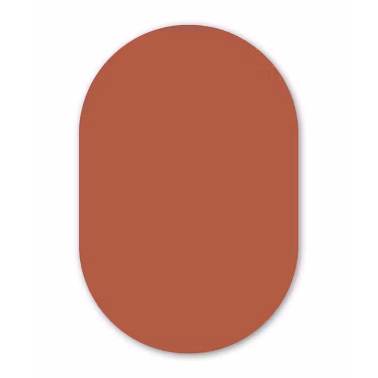 Copperhead - Oranje - Bruin Wandcirkel Ovaal Aluminium middel 839 -3d