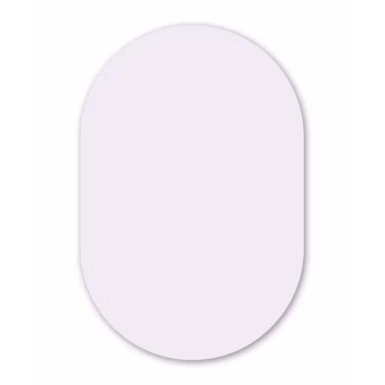Lilac - Luxe - Paars Wandcirkel Ovaal Aluminium middel 839 -3d