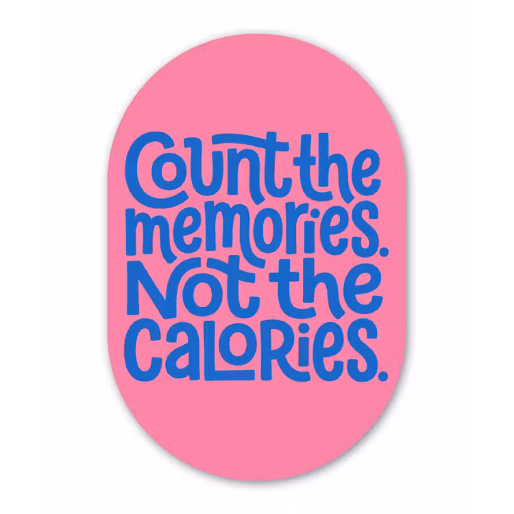 Memories - Roze - Blauw - Quote Wandcirkel Ovaal Aluminium middel -3d