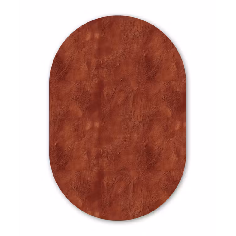 Stucwerk - Textuur - Terracotta Wandcirkel Ovaal Aluminium middel 839 -3d