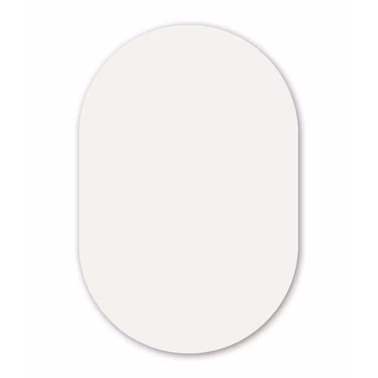 Pure - Alabaster - Wit Wandcirkel Ovaal Aluminium middel 839 -3d