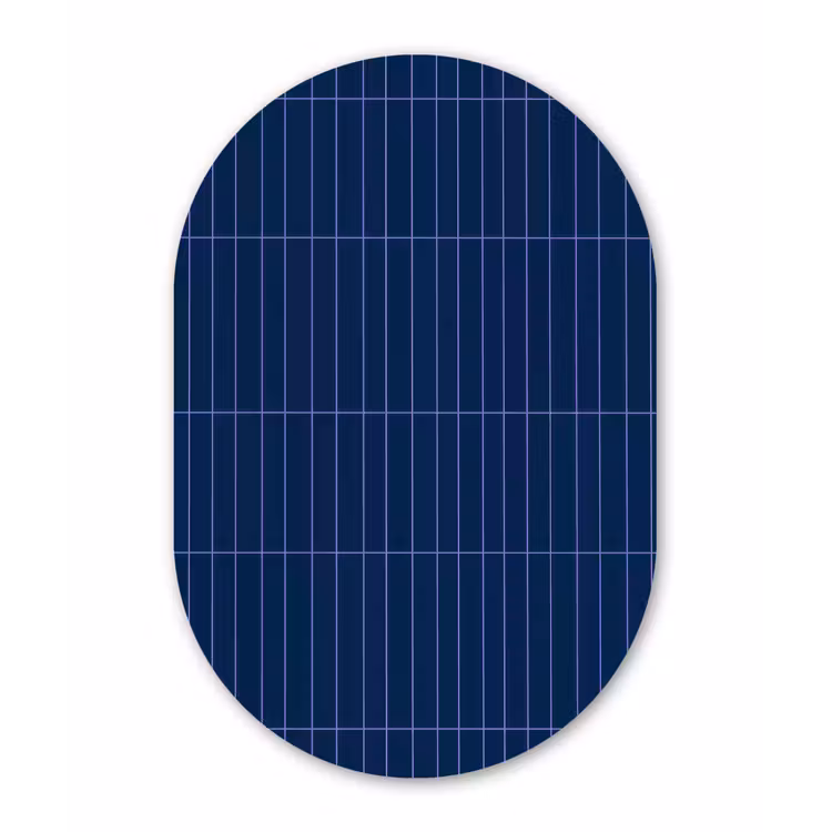 Tegels - Langwerpig - Blauw Wandcirkel Ovaal Aluminium middel 839 -3d