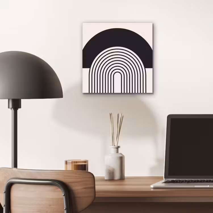 aluminium wall art - Abstract - Arch - Modern - Abstract - Boog - Modern aluminium wit klein