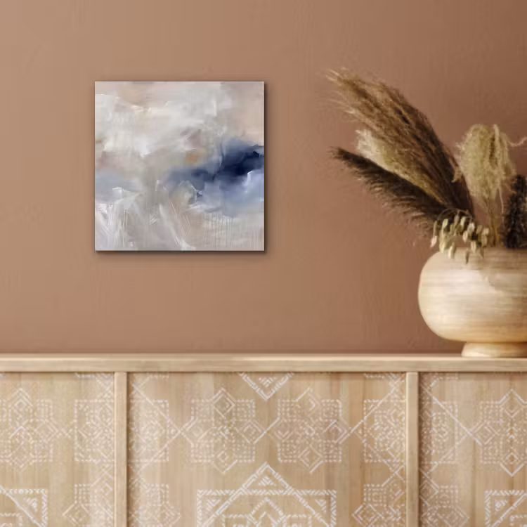 Abstract - Wolken - Sfeer - Modern - Beige aluminium wit klein -sfeer4