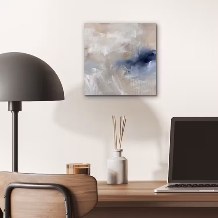 Abstract - Wolken - Sfeer - Modern - Beige aluminium wit klein -sfeer5