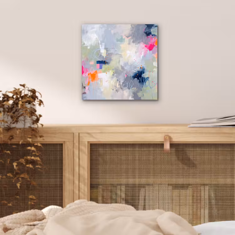 Abstract - Kleurrijk - Modern - Kunst aluminium wit klein -sfeer3