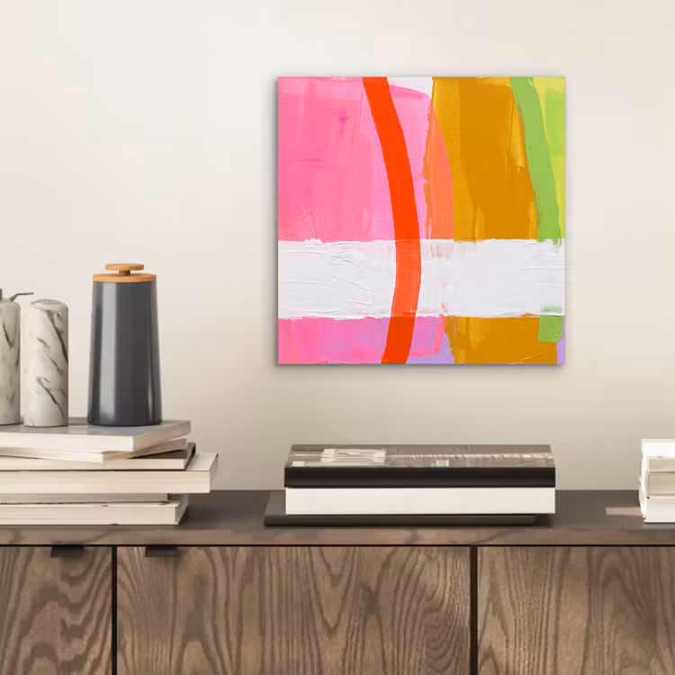 Abstract - Kleurrijk - Vormen - Modern - Kunst aluminium wit klein -sfeer1