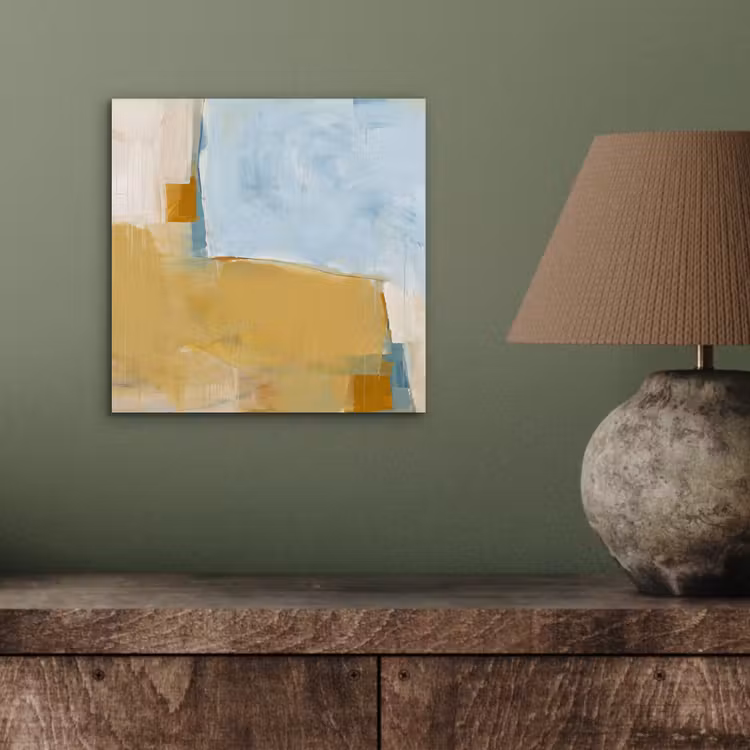 Abstract - Kleuren - Kunst - Modern - Blauw aluminium wit klein -sfeer2