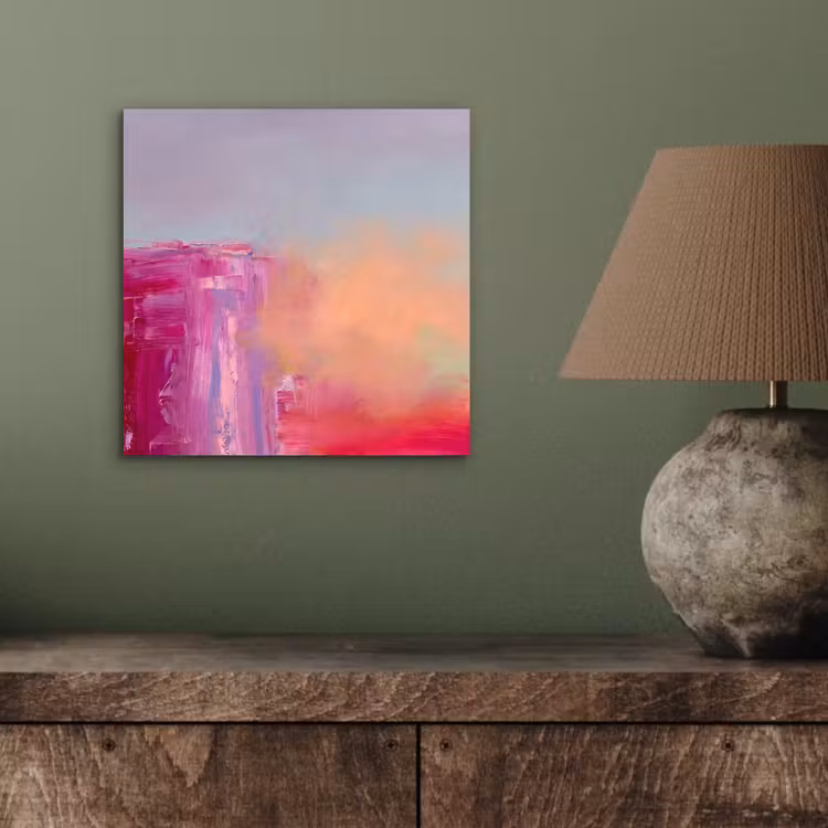 Abstract - Kleuren - Modern - Roze aluminium wit klein -sfeer2