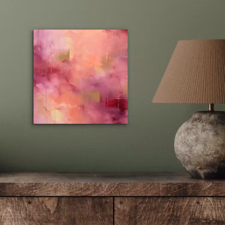 Abstract - Kleuren - Modern - Roze - Paars aluminium wit klein -sfeer2