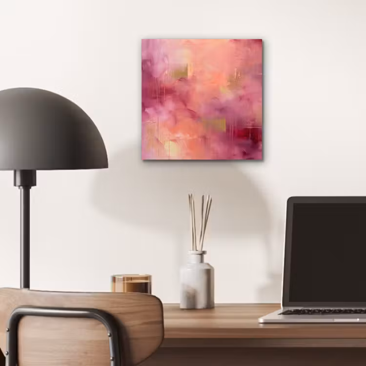 Abstract - Kleuren - Modern - Roze - Paars aluminium wit klein -sfeer5