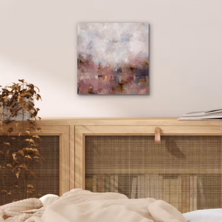 Abstract - Vloeiend - Kunst - Modern - Beige aluminium wit klein -sfeer3