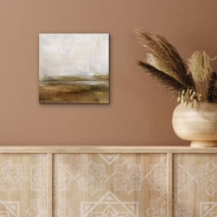Abstract - Landschap - Natuur - Beige - Bruin aluminium wit klein -sfeer4