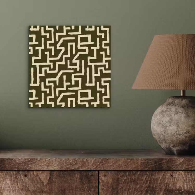 Abstract - Lijnen - Groen aluminium wit klein 46 -sfeer2
