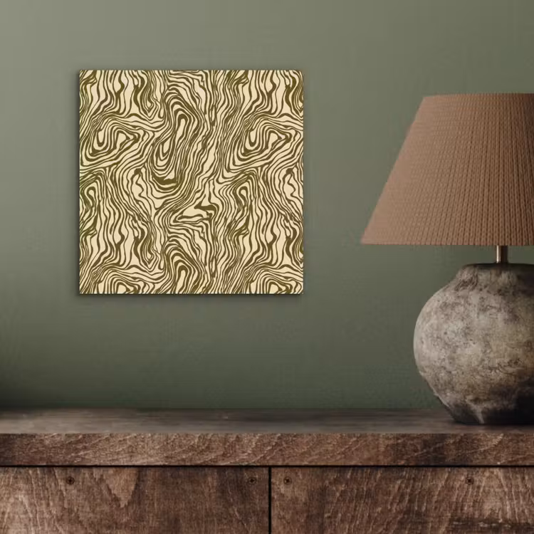 Abstract - Marmer - Groen aluminium wit klein 46 -sfeer2