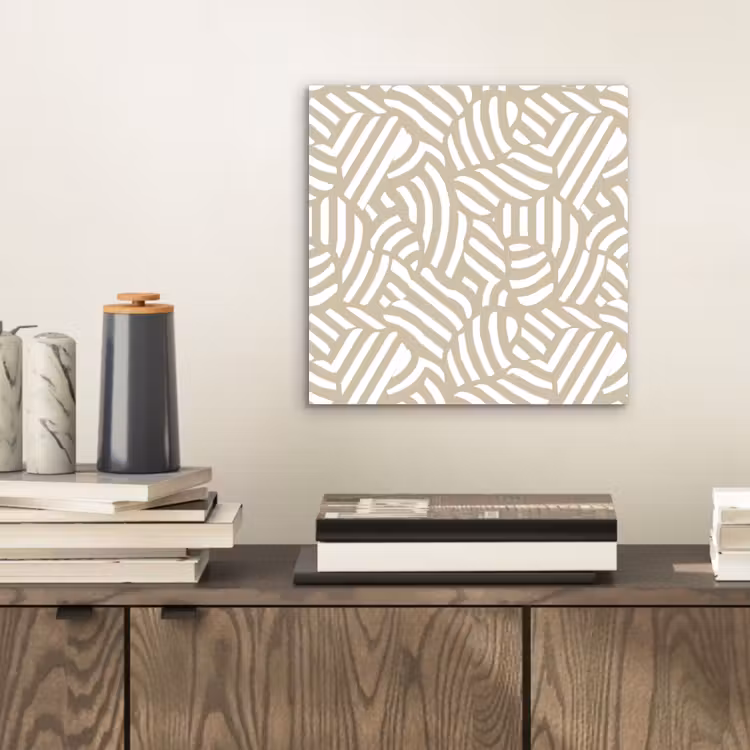 Abstract - Modern - Beige aluminium wit klein 46 -sfeer1