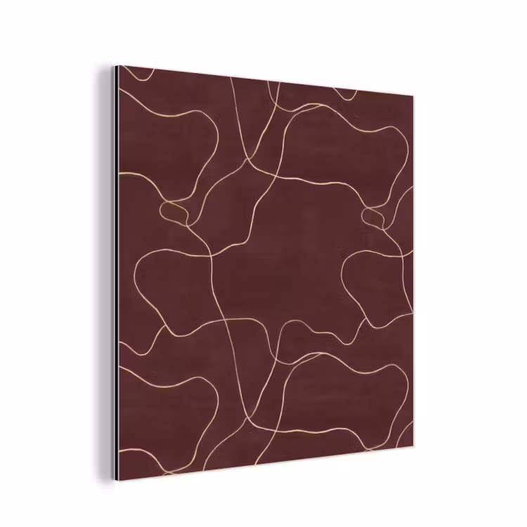 Abstract - Modern - Bruin aluminium wit klein 46 -3d