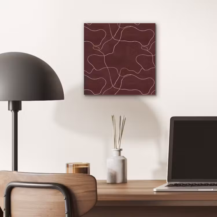 Abstract - Modern - Bruin aluminium wit klein 46 -sfeer5