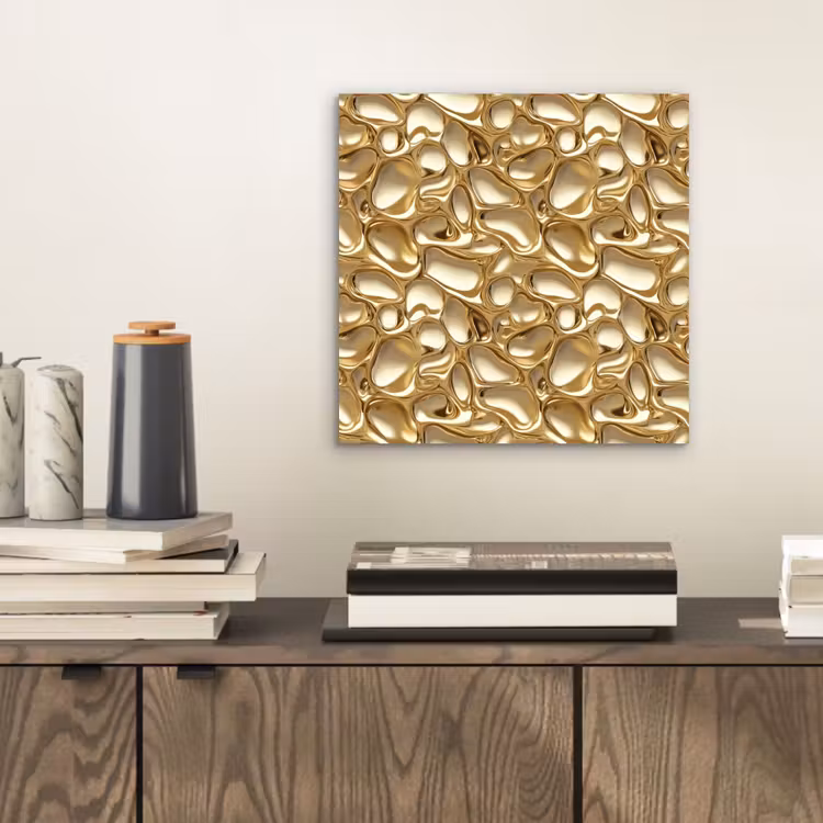 Abstract - Modern - Goud aluminium wit klein 46 -sfeer1
