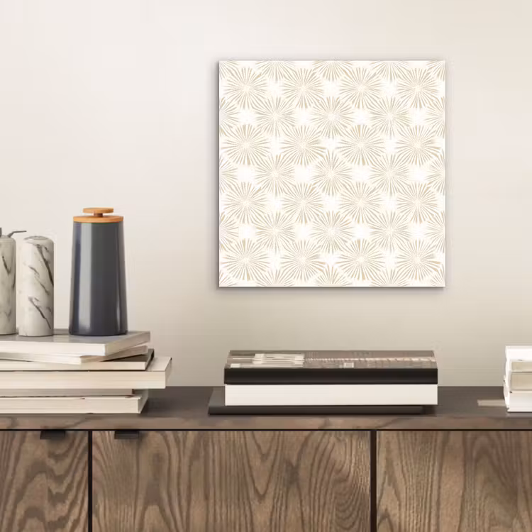 Abstract - Motief - Beige aluminium wit klein 46 -sfeer1
