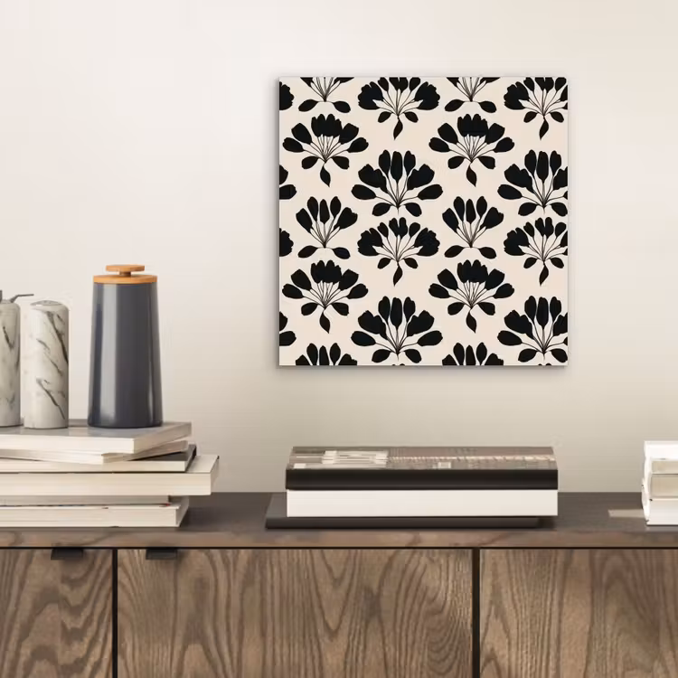 Abstract - Patroon - Zwart aluminium wit klein 46 -sfeer1