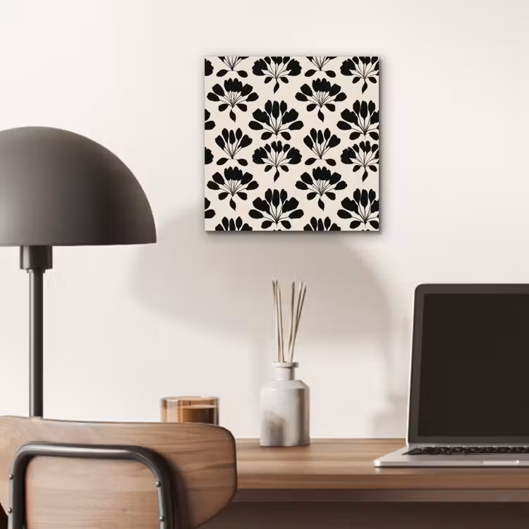 Abstract - Patroon - Zwart aluminium wit klein 46 -sfeer5