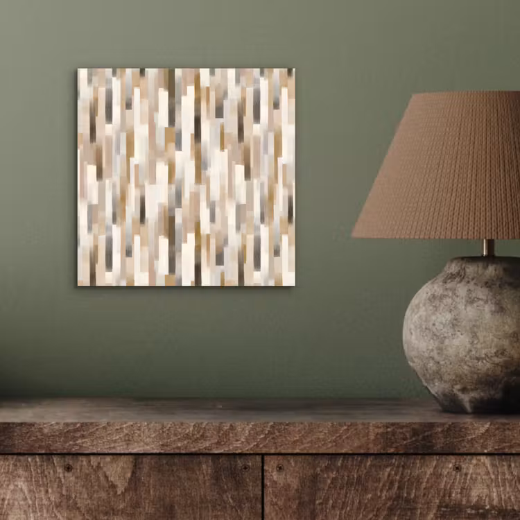 Abstract - Patroon - Kwaststreken aluminium wit klein 46 -sfeer2