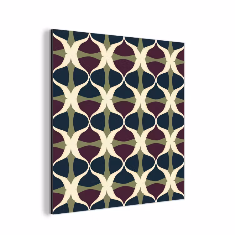 Abstract - Retro - Kleurrijk aluminium wit klein 46 -3d
