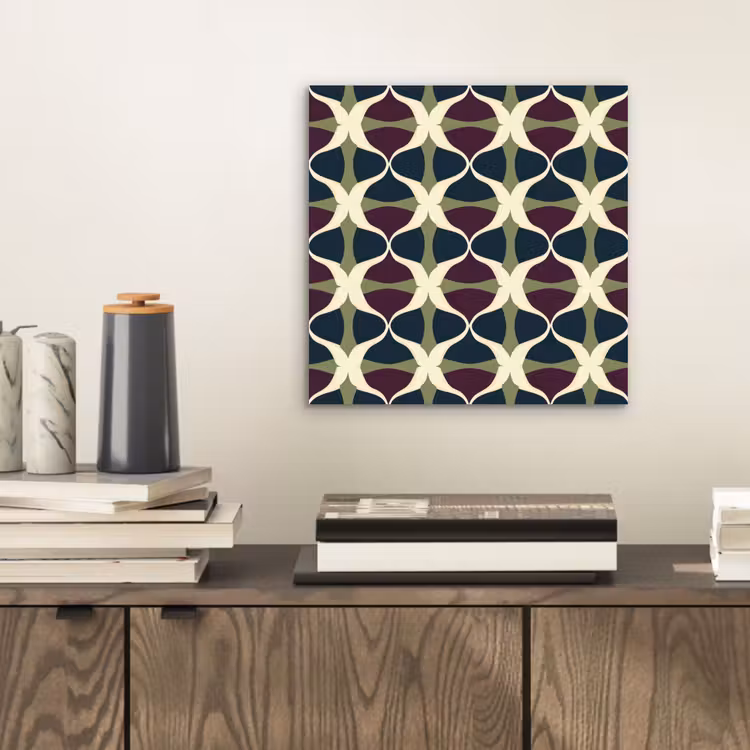 Abstract - Retro - Kleurrijk aluminium wit klein 46 -sfeer1