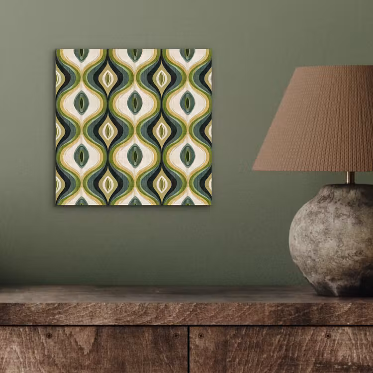 Abstract - Ritmisch - Groen aluminium wit klein 46 -sfeer2