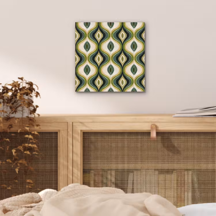 Abstract - Ritmisch - Groen aluminium wit klein 46 -sfeer3