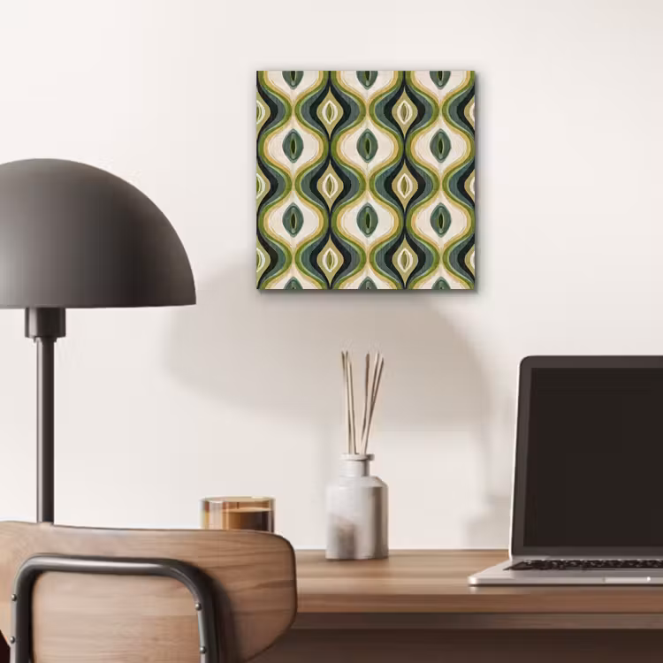 Abstract - Ritmisch - Groen aluminium wit klein 46 -sfeer5